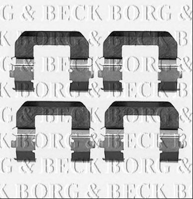 BORG & BECK bbk1238 -  Комплектующие, колодки дискового тормоза